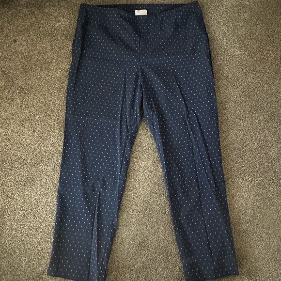 Blue pull on slacks - Picture 1 of 2